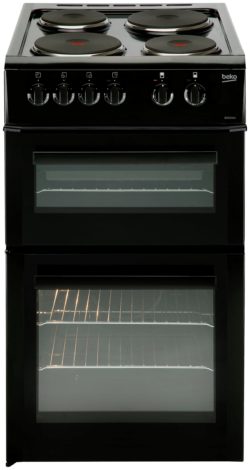 Beko - BD533AK Double - Electric Cooker - Black